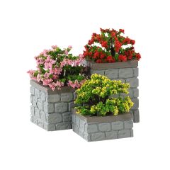 Lemax flower bed boxes s/3 Caddington Village 2018