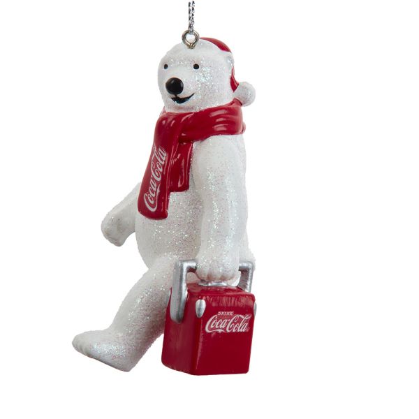 coca cola polar bear christmas ornament