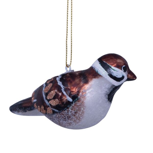 sparrow christmas ornament