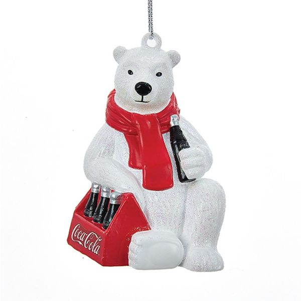 coca cola polar bear christmas ornament