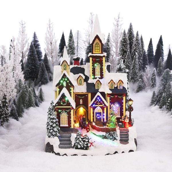 battery operated christmas village