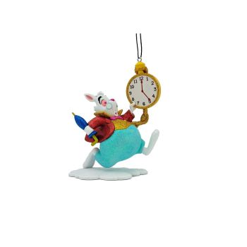 Kurt S. Adler plastic Christmas ornament Disney White Rabbit 14cm multi