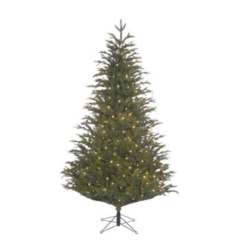 Black Box Trees Frasier sapin de noël artificiel avec éclairage vert 2,3 m x 1,47 m