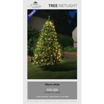 LED net lights for 210-250 cm Christmas tree 320 warm white lights