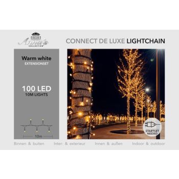 LED Connect de Luxe Connectable Lights 10m 100 Lights Warm White