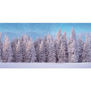 My Village Background Cloth - Snowy Forest 150x75 cm