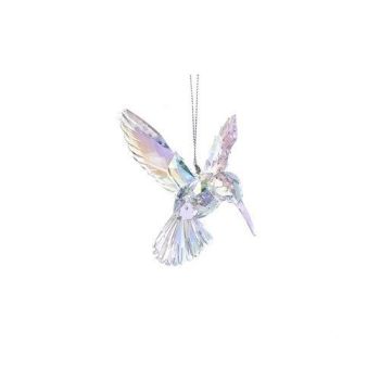 Kurt S. Adler Plastic Christmas Ornament Hummingbird 11cm Transparent