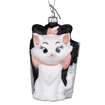 Kurt S. Adler Glass Christmas Ornament Disney Marie 10cm Multi