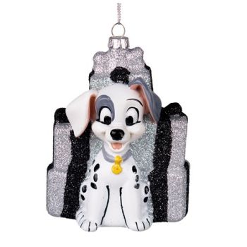 Kurt S. Adler Glass Christmas Ornament Disney Dalmatian 10cm Multi