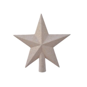 Decoris peak plastic star 19cm off-white