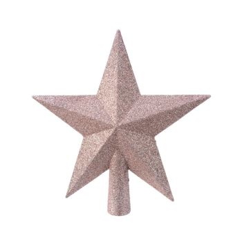 Decoris peak plastic star 19cm powder pink