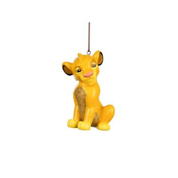 Kurt S. Adler plastic Christmas ornament Disney Simba 9cm yellow