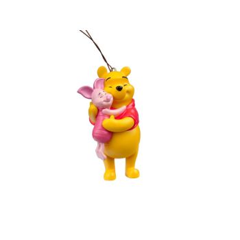 Kurt S. Adler plastic Christmas ornament Disney Winnie the Pooh & Piglet 10cm multi