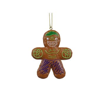 Kurt S. Adler plastic Christmas ornament Disney Marvel Gingerbread Hulk 7cm brown