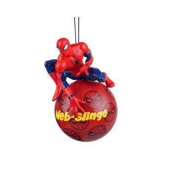 Kurt S. Adler plastic Christmas ornament Disney Marvel Spiderman 12cm red