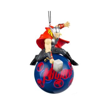 Kurt S. Adler plastic Christmas ornament Disney Marvel Thor 12cm blue, red