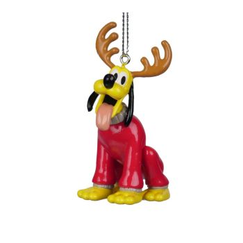 Kurt S. Adler plastic Christmas ornament Disney Pluto 10cm multi