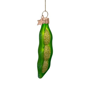 Vondels glass Christmas Ornament Soybean 8.5cm Green