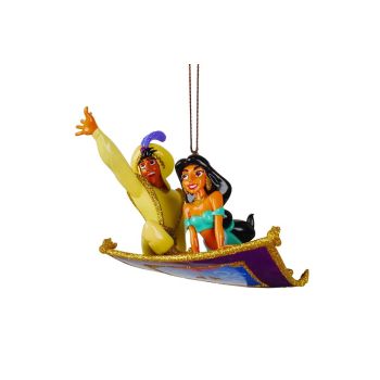 Kurt S. Adler plastic Christmas ornament Disney Aladdin & Jasmine 11cm multi