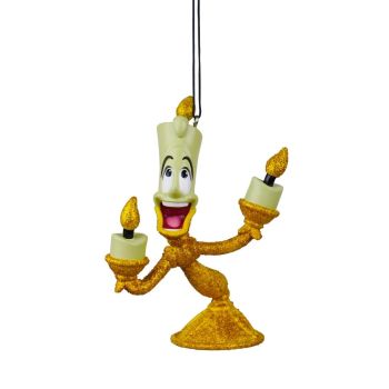 Kurt S. Adler plastic Christmas ornament Disney Lumière 8cm gold