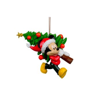 Kurt S. Adler kunststof kerstbal Disney Mickey Mouse kerstboom 9cm multi