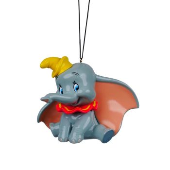 Kurt S. Adler plastic Christmas ornament Disney Dumbo 8cm grey