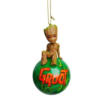 Kurt S. Adler plastic Christmas ornament Disney Marvel Groot 12cm brown, green