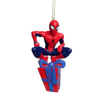 Kurt S. Adler plastic Christmas ornament Disney Marvel Spiderman Gift 8cm blue, red