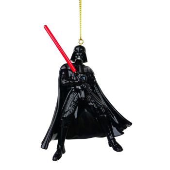 Kurt S. Adler plastic Christmas ornament Star Wars Darth Vader 8cm black.