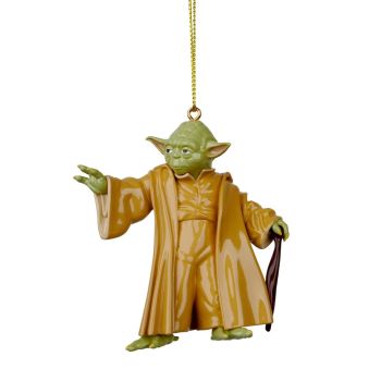 Kurt S. Adler plastic Christmas ornament Star Wars Yoda 8cm multi