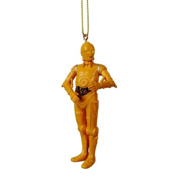 Kurt S. Adler plastic Christmas ornament Star Wars C-3PO 8cm brown