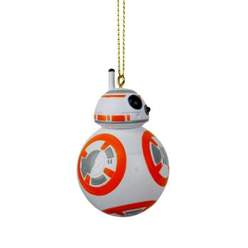 Kurt S. Adler plastic Christmas ornament Star Wars BB-8 8cm white, orange