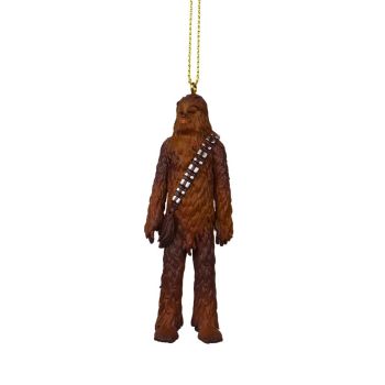 Kurt S. Adler plastic Christmas ornament Star Wars Chewbacca 8cm brown