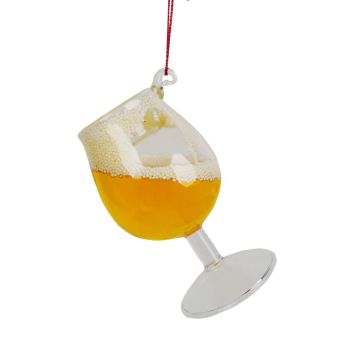 Kurt S. Adler Glass Christmas Ornament Glass Specialty Beer 8.5cm Transparent