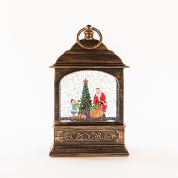 Lantern Santa Claus Christmas lights 13.5x25.5cm