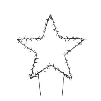 Luca Lighting Christmas lights garden stake star 150LED classic white ip44 90xh102cm