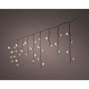 Lumineo Icicle Christmas lights twinkle 20 meters 490LED black