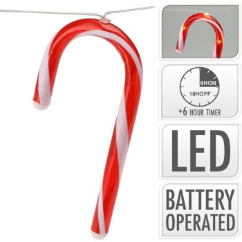 LED garland candy cane 28 LED's