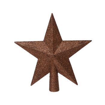 Decoris peak plastic star 19cm espresso