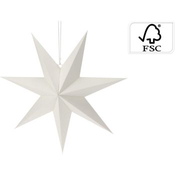 Paper Christmas ornament star 60cm white