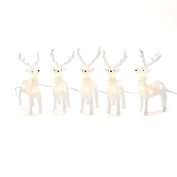 Konstsmide illuminated Christmas figures acrylic light string 4m deer