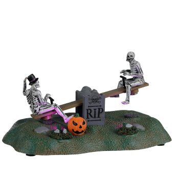 Lemax tombstone see-saw, b/o (4.5v Spooky Town 2022