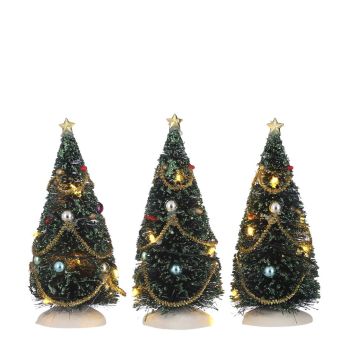 Luville General Christmas tree with flashing lights 3 pieces