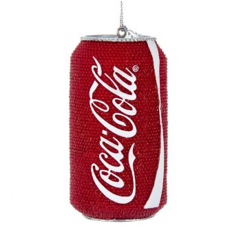 Kurt S. Adler Plastic Christmas Ornament Coca-Cola Can 8cm Red