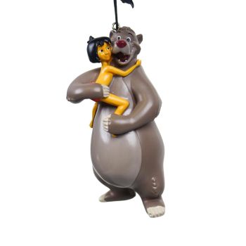 Kurt S. Adler plastic Christmas ornament Disney Mowgli and Baloo 11cm multi