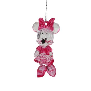 Kurt S. Adler plastic Christmas ornament Disney 100 years Minnie Mouse 8cm pink