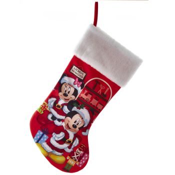 Kurt S. Adler Christmas stocking Disney Mickey Mouse & Minnie Mouse 48cm red, white