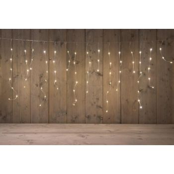 Annas Collection Eiszapfenbeleuchtung Draht transparent 360LED 720x70cm warmweiß