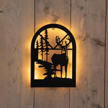 Christmas figure wall hanging 25x30cm black