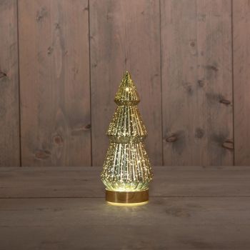 Christmas tree 10led 23.5x10cm gold